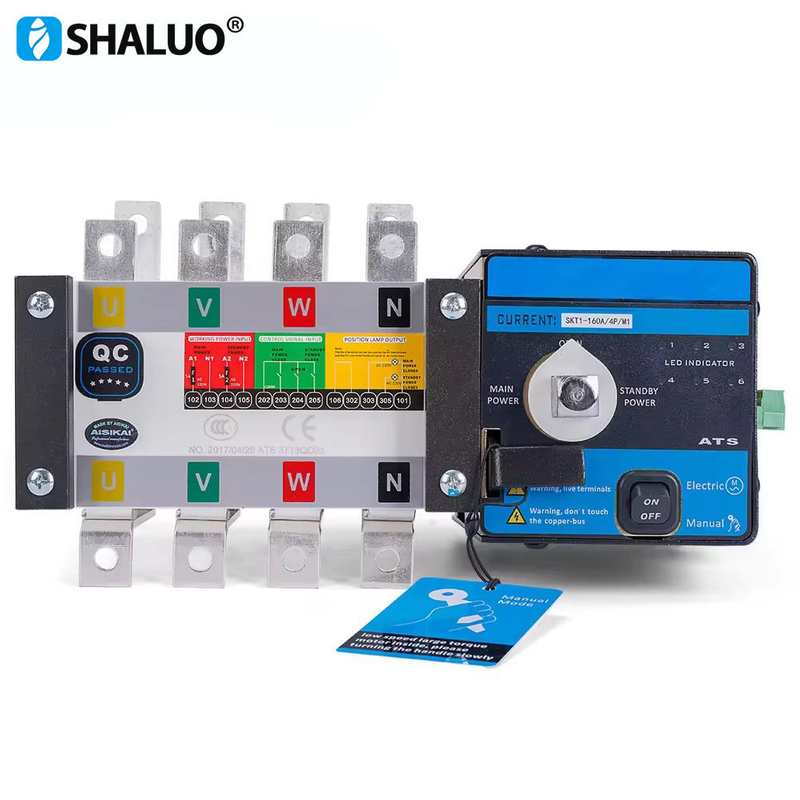4P 160A ATS controller dual power diesel generator part ac 3 phase Automatic Transfer Switch for Generator