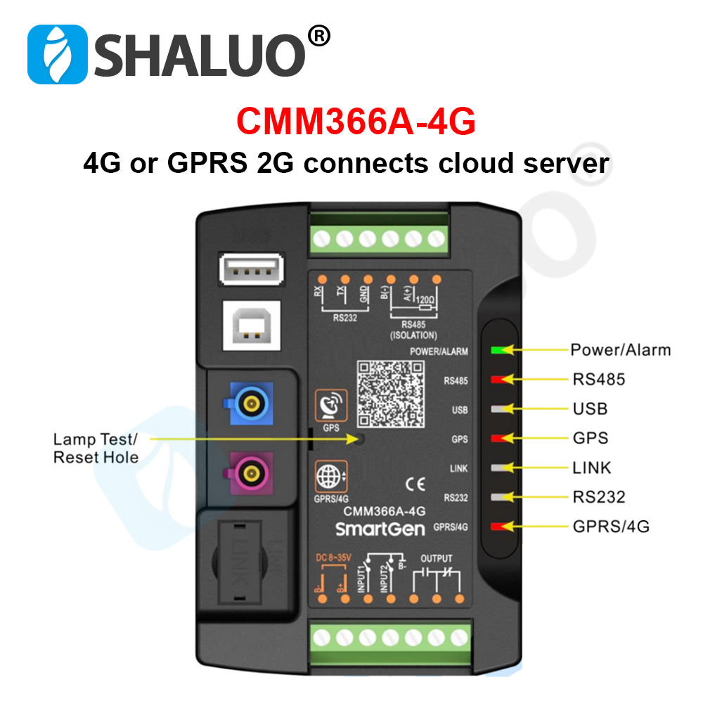 Smartgen CMM366A-4G 4G GPRS Wireless Network Cloud Monitoring Communication Module CMM366A-ET Ethernet Generator Control Panel