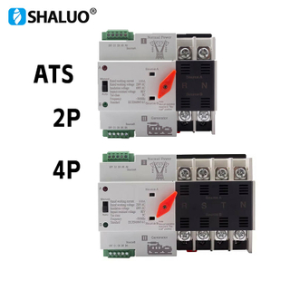 Generator Ats Automatic Transfer Switch Single Phase W2R 63A 110v/220v 220v/380v Change over Switch Power Switches