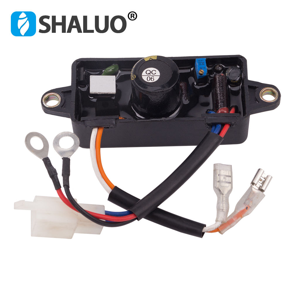 3KW single phase AVR small gasoline power 168F six wires generator excitation regulator
