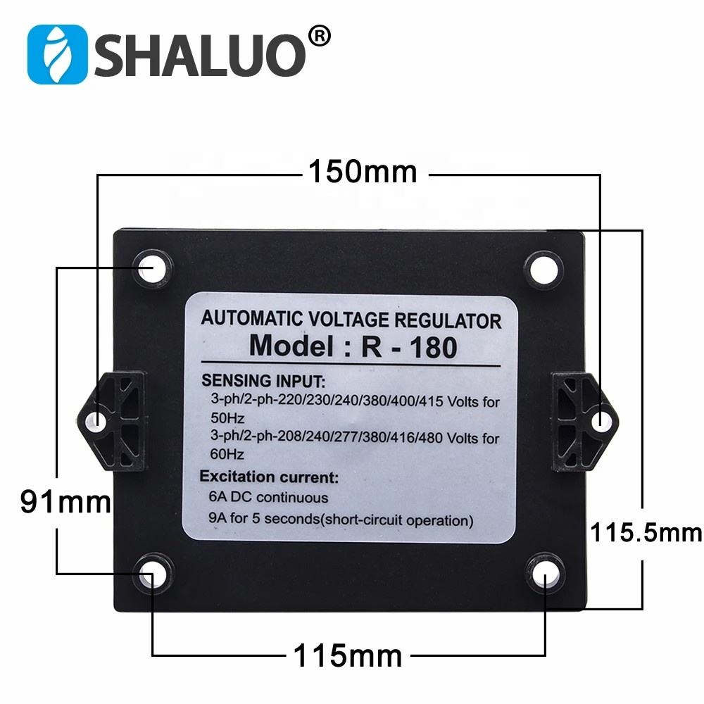 AVR Leroy Smoer Generator Automatic Voltage Regulator Stabilizer Control Module Brushless Genset Parts R180