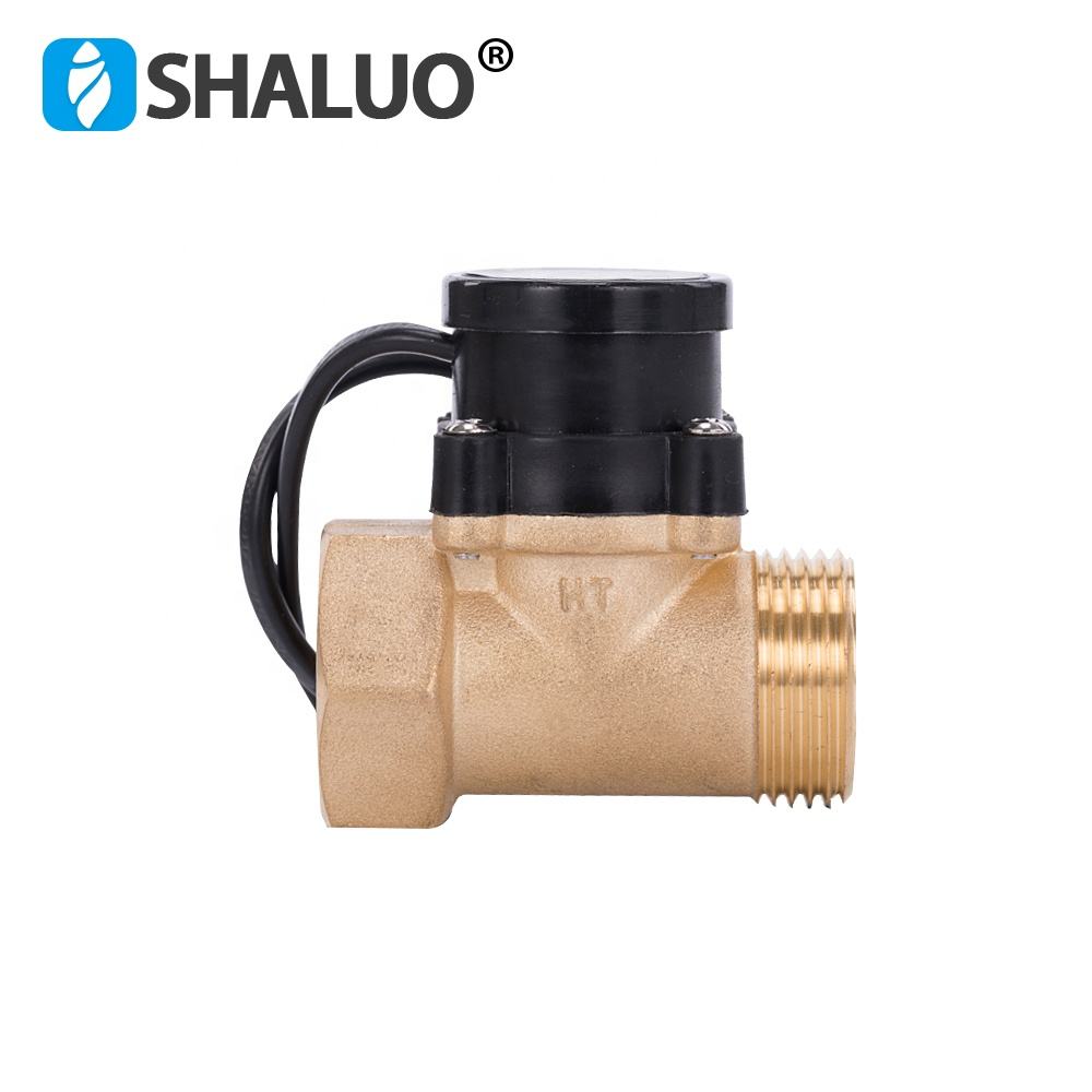HT800 One 1 Inch Water Pump Flow Sensor Switch Liquid Booster Solar Heater Brass Magnetic Pressure Automatic Control Valve Part