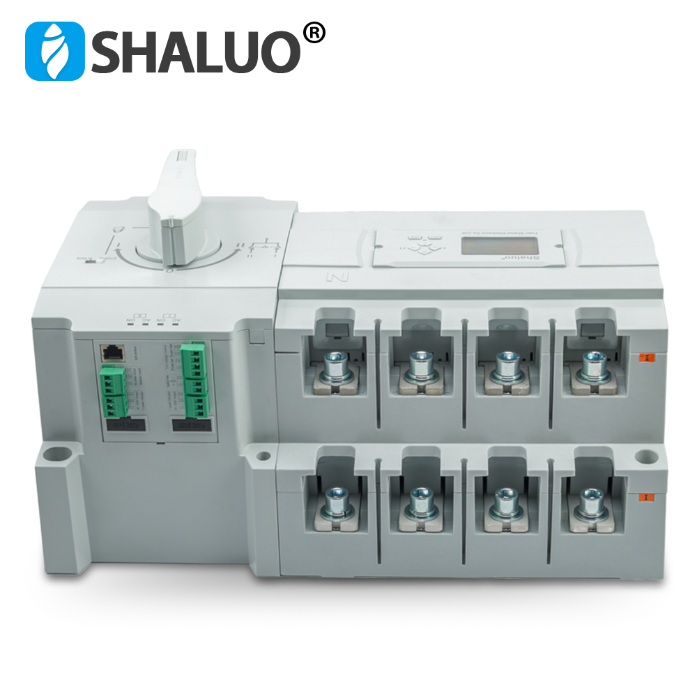 ATS Dual Power Automatic Transfer Switch 63A 100A 125A 160A 250A 400A 630A AC220V Diesel Generator Auto Changeover Switch