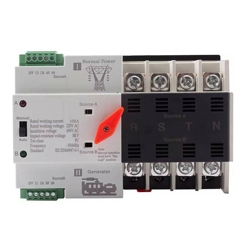 Generator generator ats automatic transfer switch single phase W2R 63A 110v/220v 220v/380v