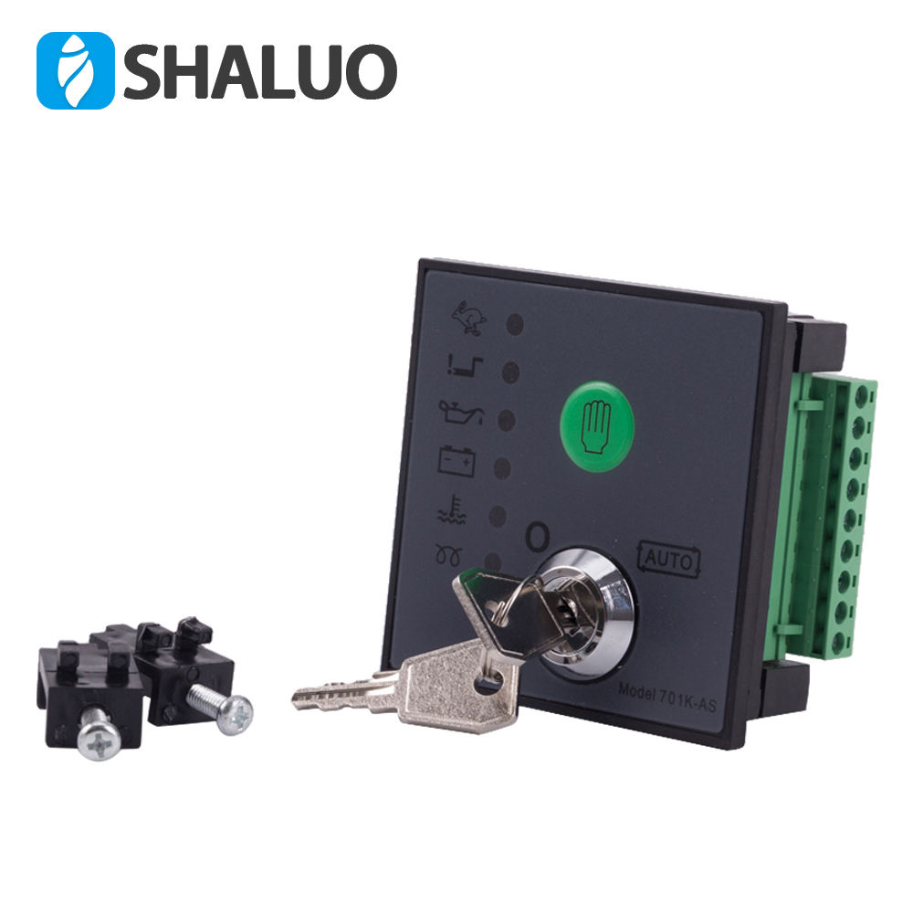 Diesel Generator manual electronic panel circuit board kits genset key start Controller 701 701K-AS