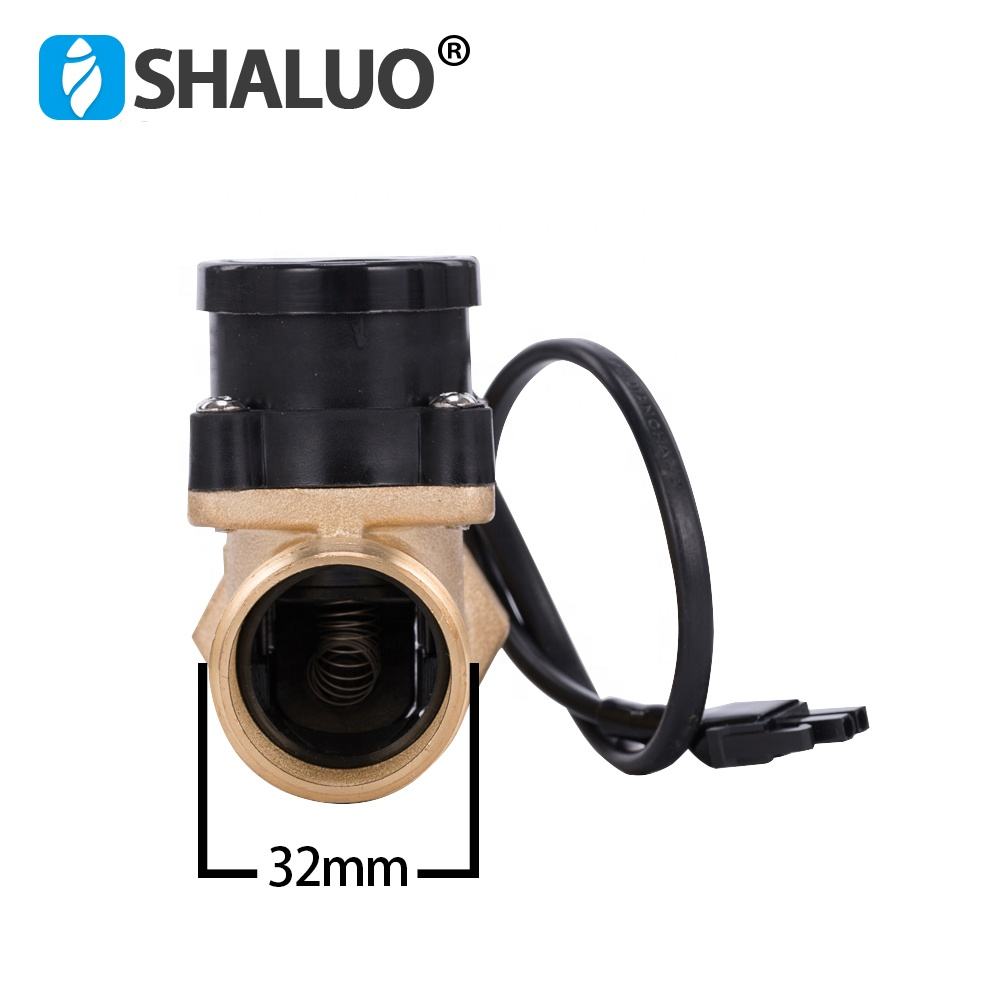 HT800 One 1 Inch Water Pump Flow Sensor Switch Liquid Booster Solar Heater Brass Magnetic Pressure Automatic Control Valve Part