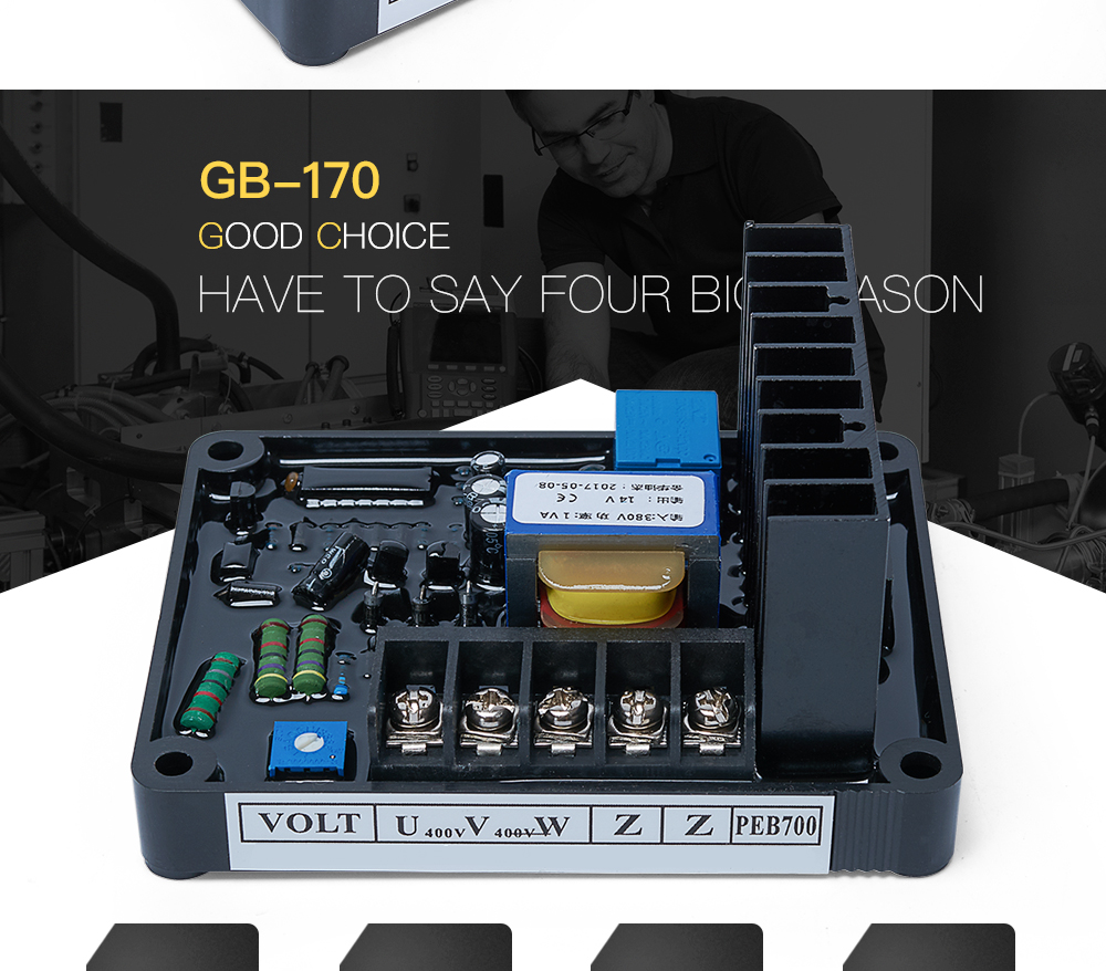 Diesel Generator Automatic STC three phase Voltage Regulator Stabilizers GB170 with External potentiometer