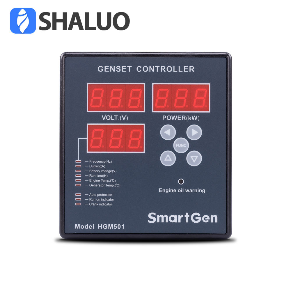 SmartGen HGM501 Start Stop Genset Controller Module Diesel Gasoline Generator LED Digital Control Panel Parts DC 9-18V