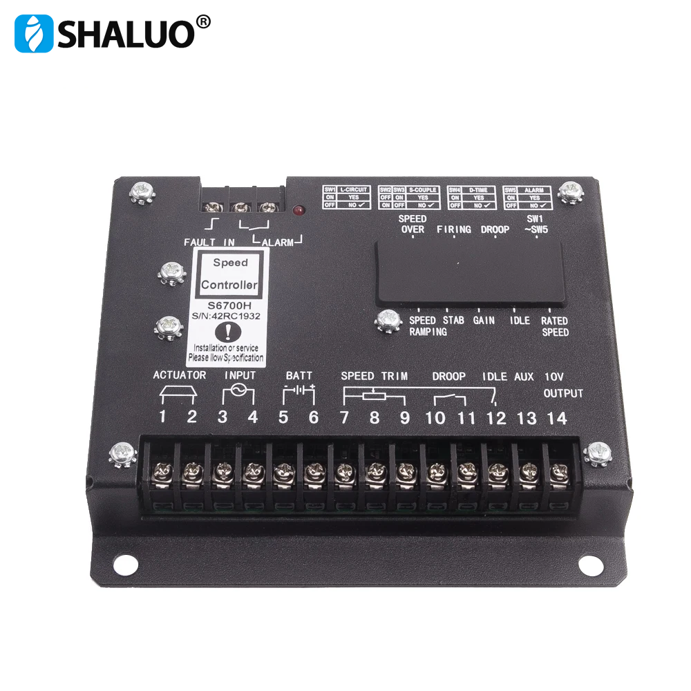 DC24V S6700H S6700E Diesel Generator Engine Speed Controller Governor Actuator Control Module Motor Panel Power Generator Parts