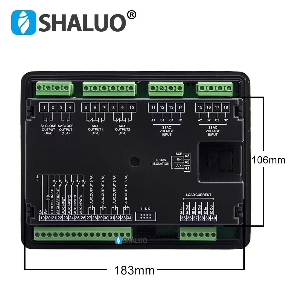 HAT700BI Diesel Generator Dual Power Synchronous Switching Control Panel ATS Controller Replacement Part & Accessory