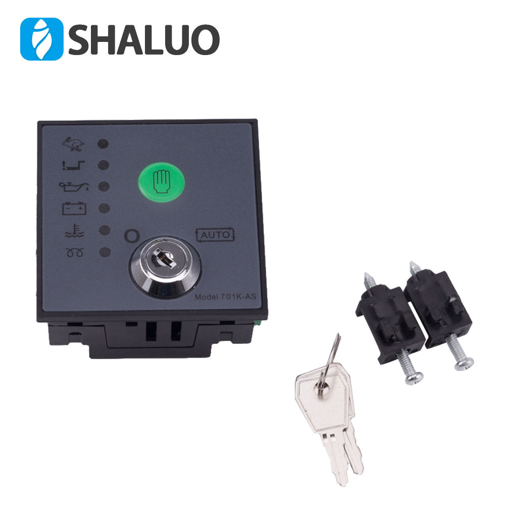 Diesel Generator manual electronic panel circuit board kits genset key start Controller 701 701K-AS