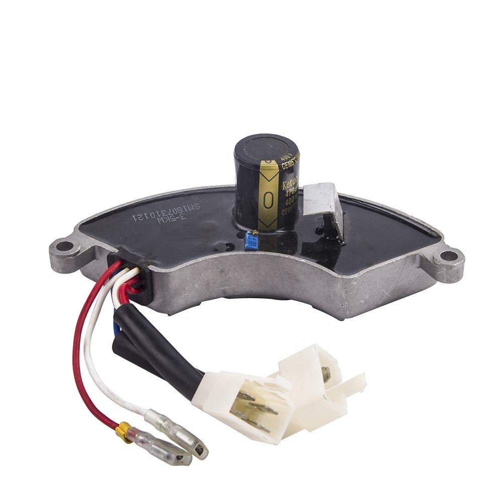3KW 5KW Three Phase AVR Automatic Voltage Regulator Gasoline Generator Stabilizer Adjustable Tools 400v 470uf Aluminum Shell