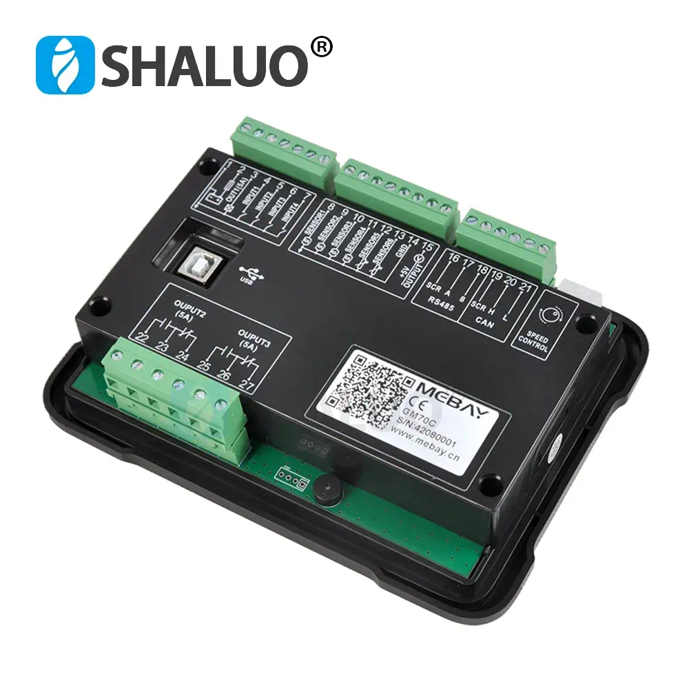 GM70C Diesel Gas Engine ECU Digital Meter Multi-Function LCD Display Meter Genset Engine Parameter Monitor With CAN Port