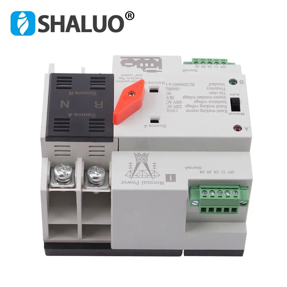 Generator Spare Parts ATS automatic transformer switch 2P 63A SLSP1-100A Electric Control Curcuit Breaker Single Three Phase AC