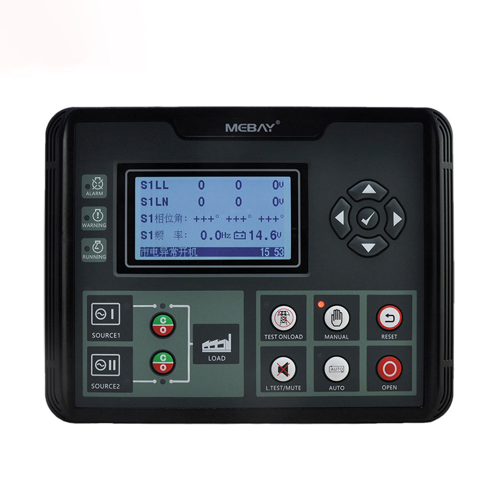 ATS520 Auto Diesel Generator Controller Dual Power Switch ATS Control Module LCD Intelligent programmable Panel RS485 ATS520IR