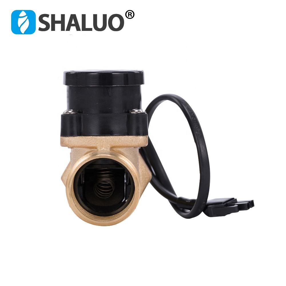 HT800 One 1 Inch Water Pump Flow Sensor Switch Liquid Booster Solar Heater Brass Magnetic Pressure Automatic Control Valve Part