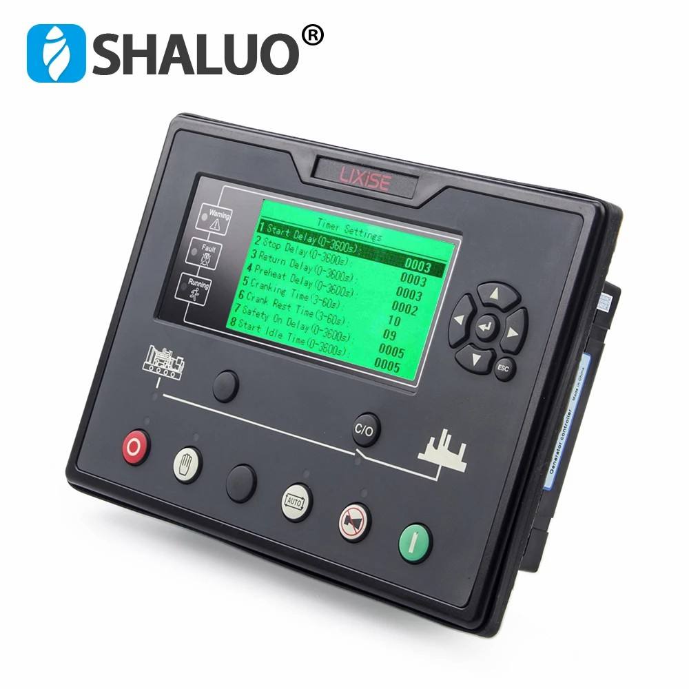 LIXiSE LXC7110 LXC7120 LCD AMF Auto Start Diesel Generator Controller Panel GSM GPRS Control Module With USB RS232 Genset Parts