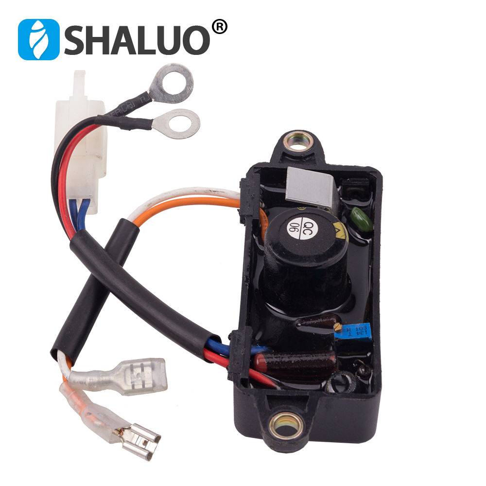 3KW single phase AVR small gasoline power 168F six wires generator excitation regulator