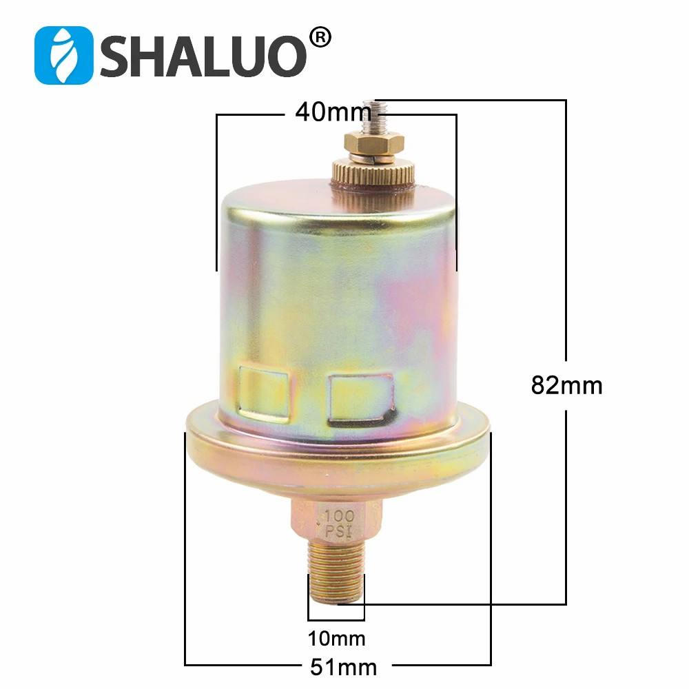 ESP-100 High Quality VDO Oil Pressure Sensor 1/8NPT 0 to 10 Bars Diesel Generator Parts plug Alarm pressure sensor ESP2-100 10mm