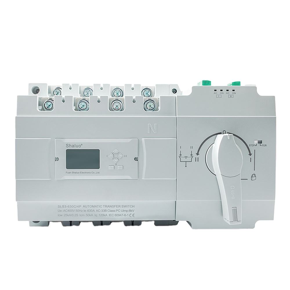 ATS Dual Power Automatic Transfer Switch 63A 100A 125A 160A 250A 400A 630A AC220V Diesel Generator Auto Changeover Switch