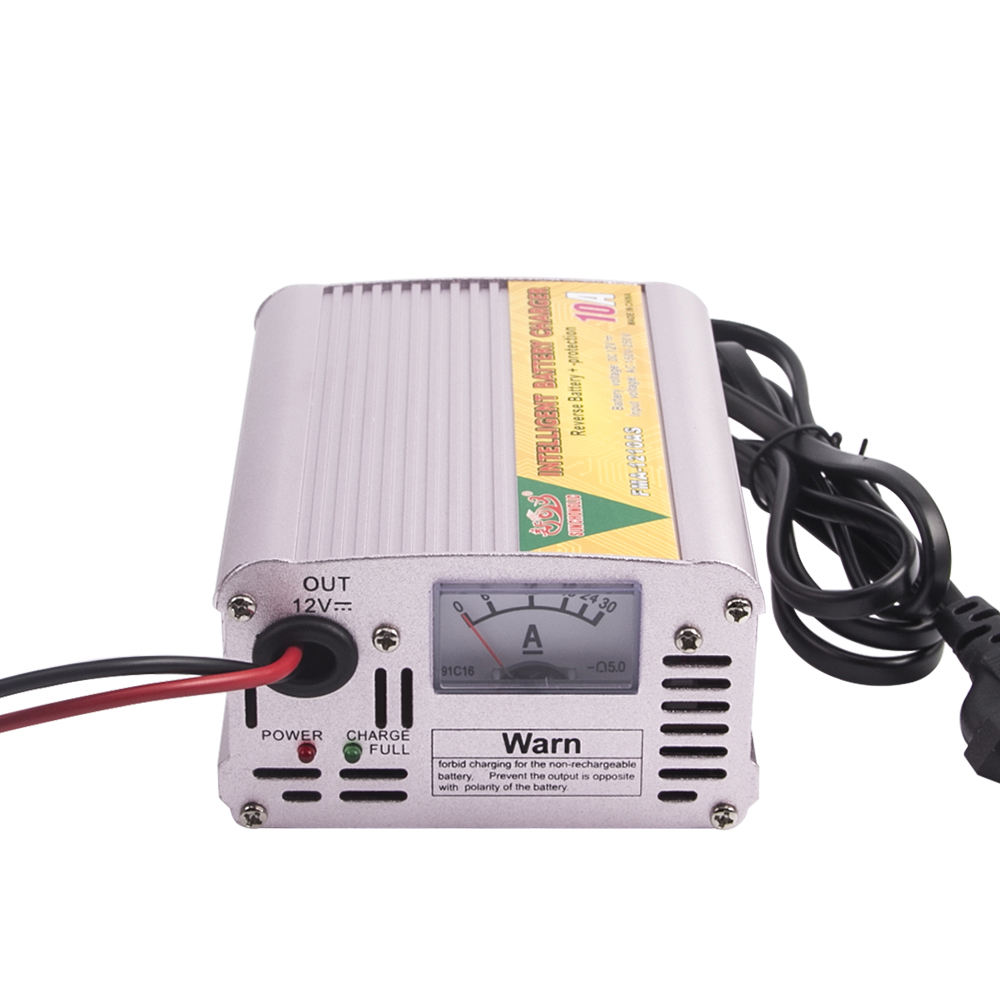 DC 12V 7A Auto Intelligent Battery Charger Module Motorcycle Car Charger with Ampere Meter Cooling Fan Circuit Design Adapter