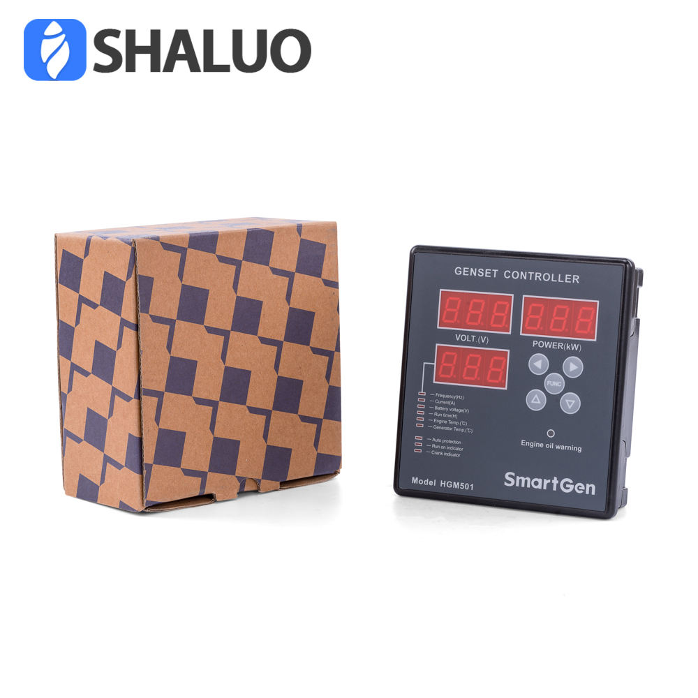 SmartGen HGM501 Start Stop Genset Controller Module Diesel Gasoline Generator LED Digital Control Panel Parts DC 9-18V
