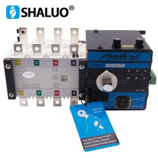Aisikai Generator ATS Dc Automatic Transfer Switch Panel 100A Changeover Power Switches