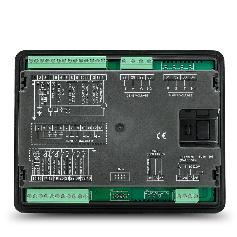6120 Generator Set Controller LCD Automatic start genset Ats control box terminal charge panel alternator part 6120U