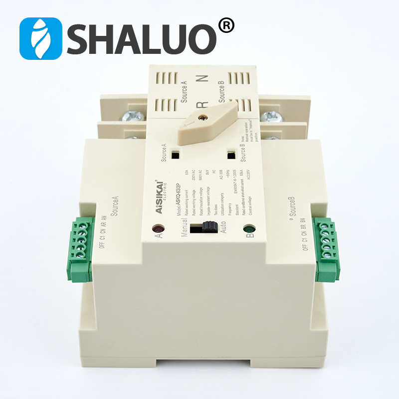 2P 3P 4P 16A 63A 100A ATS Automatic Transfer Switch Dual Power Electrical Selector Switches 220V 380V