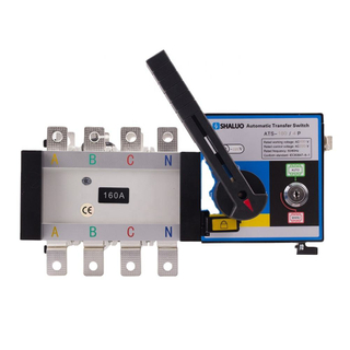 Generator ATS genset panel Aisikai Dual Power Automatic Transfer Switch 4P 400V 160A Power change over switches
