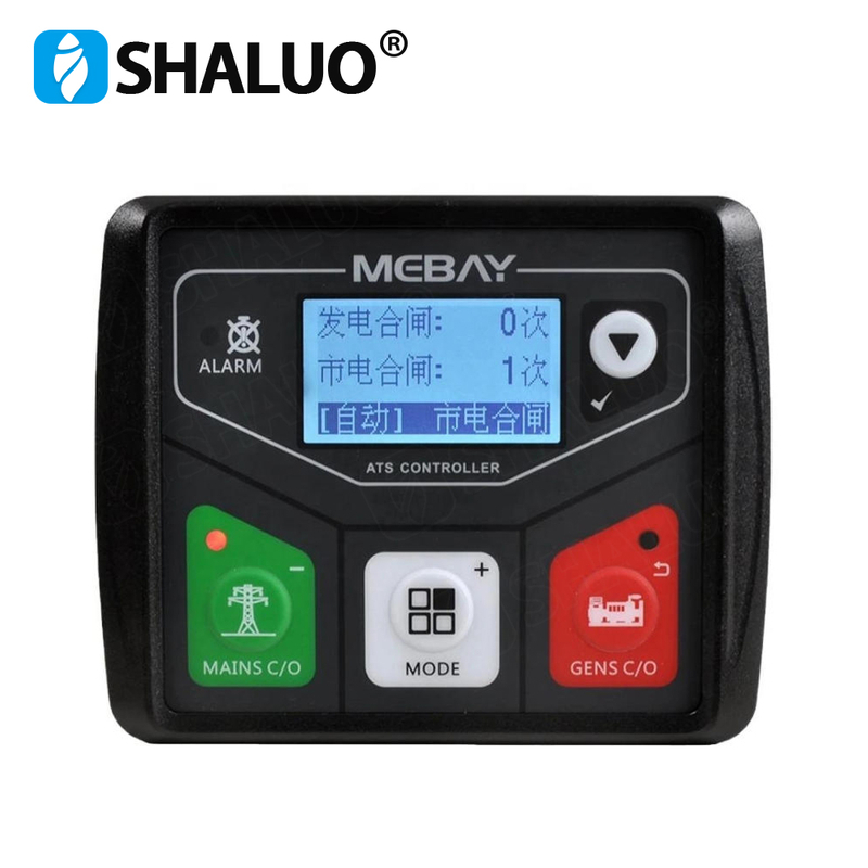 Electric Generator Spare Parts ATS320 ATS320AC ATS320DC Genset Mebay ATS Controller Module Dual Power Automatic Transfer Switch Control Panel With USB Port 
