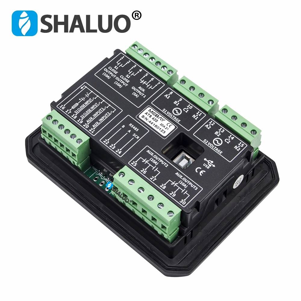 ATS420 ATS420R Mebay Generator ATS Controller Dual Power Switch Control Module LCD Intelligent Programmable Panel DC Supply