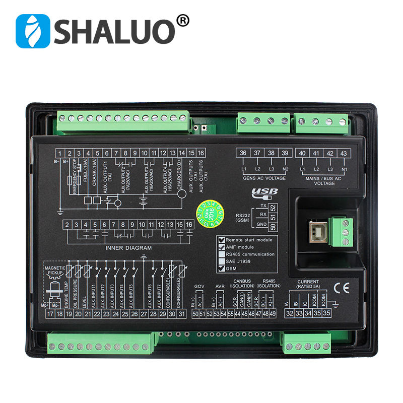 LIXiSE LXC7110 LXC7120 LCD AMF Auto Start Diesel Generator Controller Panel GSM GPRS Control Modules