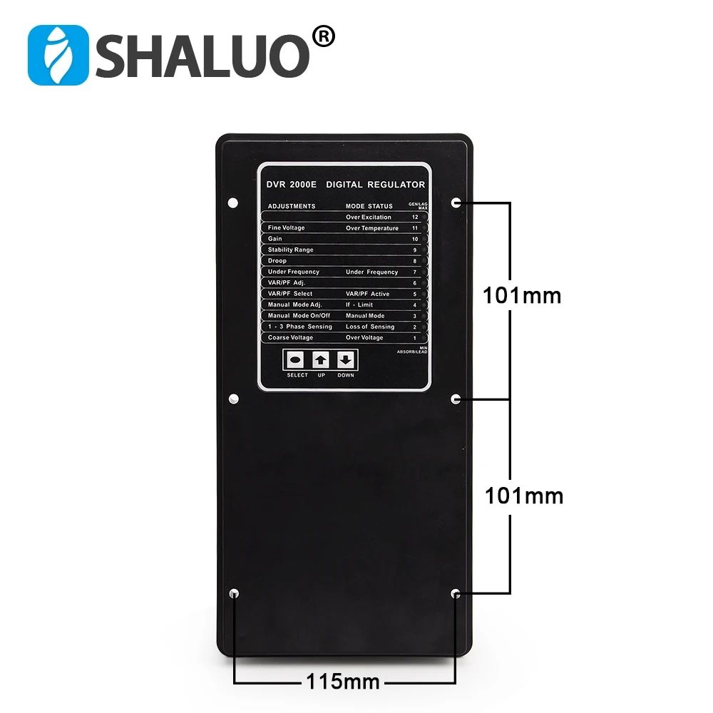 BE2000E AVR Automatic Voltage Regulator Diesel Generator DVR 2000E for Generator AC Power Stabilizer Generator Spare Parts