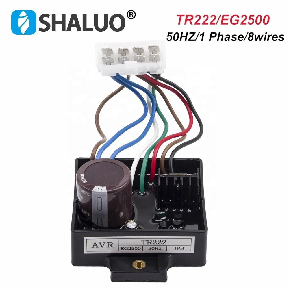 TR222 automatic voltage regulator EG2200 EG1800 EG1400 EG2500 Avr AC Gas Generator Original 2kw electronic genset parts