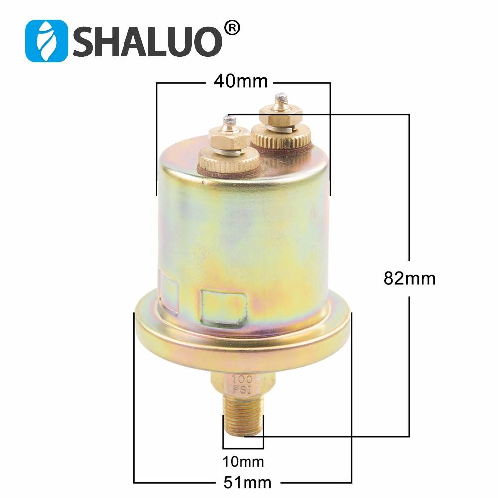 ESP-100 High Quality VDO Oil Pressure Sensor 1/8NPT 0 to 10 Bars Diesel Generator Parts plug Alarm pressure sensor ESP2-100 10mm