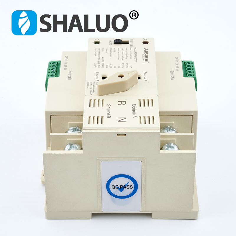 2P 3P 4P 16A 63A 100A ATS Automatic Transfer Switch Dual Power Electrical Selector Switches 220V 380V