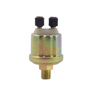 Diesel Engine Parts Oil Pressure Sensor 1/4NPT Engine Oil Pressure Sensor Generator Pressure Sender Unit with Dual Terminal and Threaded Connection