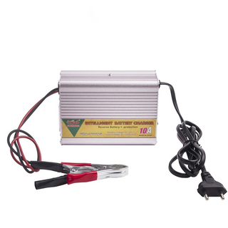 Diesel Generator Parts 12V 10A Smart Battery Charger Reverse Polarity Protection Alligator Clips Genset Accessories